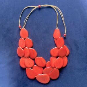 Necklace, Soft Orange, Adjustable NWOT